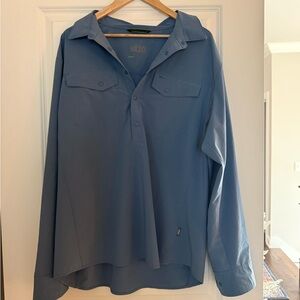 Stio Eddy Long-Sleeve Snap Shirt – Men’s XL, Slate Blue